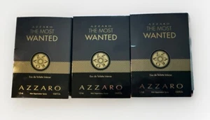 3x 2024 Azzaro The Most Wanted EDT INTENSE Spray 1.2ml .04 Fl Oz Eau De NEW - Picture 1 of 1