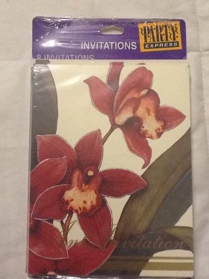 Fiesta Express/Sello Orquídeas Invitaciones Brunch Nupcial Cena Fiesta (8) De Colección Foto 1 de 3