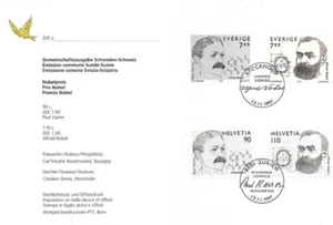 Schweiz: 1997; Sonderprospekt der PTT, Gelenksatz in 2 Ländern. EBSW14 - Bild 1 von 2