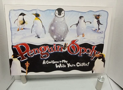 Penguin-Opoly, Late for the Sky Monopoly Game, Pre-owned, Complete - Image 1 of 4