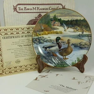 The Mallard Duck Plate di Bart Jerner 1986 Braddford Edwin Knowles VCHAF - Foto 1 di 12