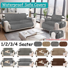 1/2/3/4 Seater Waterproof Resistant Sofa Covers Settee Couch Slipcover Protector