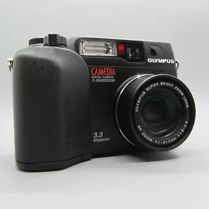 Olympus Digital Camera Camedia C-3040 3.3MP Black Tested - Picture 1 of 7