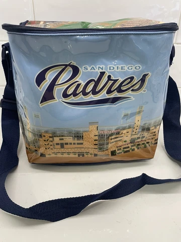 NEW San Diego Padres Petco Park Vinyl Cooler Bag SGA MLB Round Zip with Strap Cover