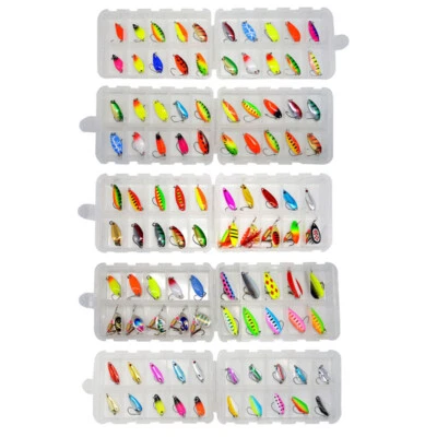 20 teiliges Angelköder Set Angellöffel Köder DIY Köder für Zander Spinner Köder - Bild 1 von 4