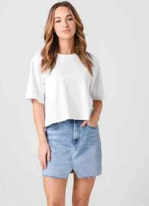 $178 NEW J Brand JULES SKIRT HIGH RISE Jeans Chadron Mini Blue Denim 30 31 - Picture 1 of 16