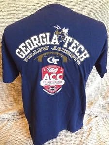 ACC CHAMPIONSHIP GEORGIA TECH YELLOW JACKETS~Dec 2, 2006~ T-Shirt Size LRG ~NWT - Picture 1 of 3