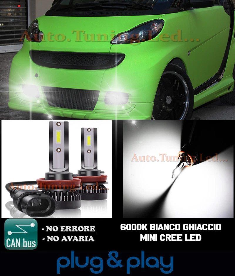 Leuchten Nebelscheinwerfer Led- Cree Intelligent Fortwo 451 Cambus Weiß Eis - Bild 1 von 4