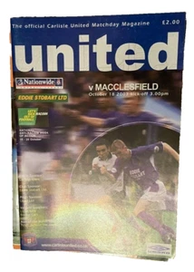 CARLISLE UNITED V MACCLESFIELD TOWN - DIVISION THREE - 18/10/2003 - Picture 1 of 1