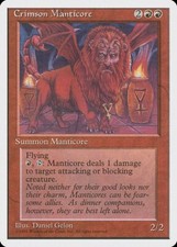 MTG 4th Edition - Crimson Manticore (x4) - NM