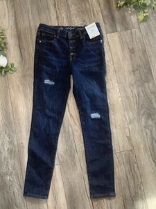Girls Size 14 Skinny Ultimate Stretch Blue Jeans NWT Cat & Jack Cute - Picture 1 of 4