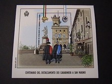 SAN MARINO 2021 BF 100° ANNIVERSARIO DISTACCAMENTO CARABINIERI foglietto congiun