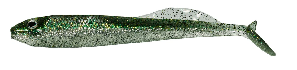 MARKENLOS GUNKI V²IB 4,1“ 10,5 cm Rusty Green - Gummifisch Shad