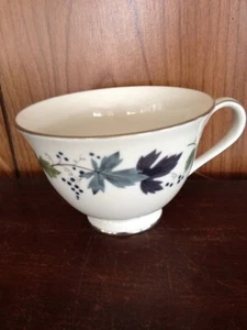 Royal Doulton English Translucent China "Burgundy" tea cup Silver Rim - Picture 1 of 5