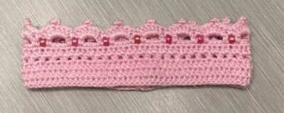 Crochet Hecho a Mano Adulto Corona Navidad Galleta Papel Rosa Joyas No Tejido Foto 1 de 4