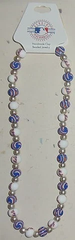 Pine Sports MLB NY Mets Handmade Clay Beaded Necklace Cover