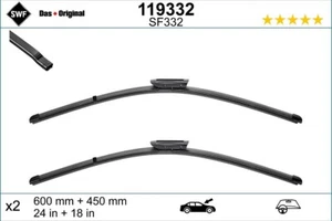 Tergicristalli SWF VisioFlex 119332 600, 450 mm anteriore, Senza telaio - Picture 1 of 5