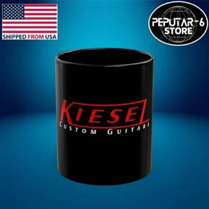 Kiesel Custom Guitars 11oz 15oz Coffee Tea Black Mug - Picture 1 of 1