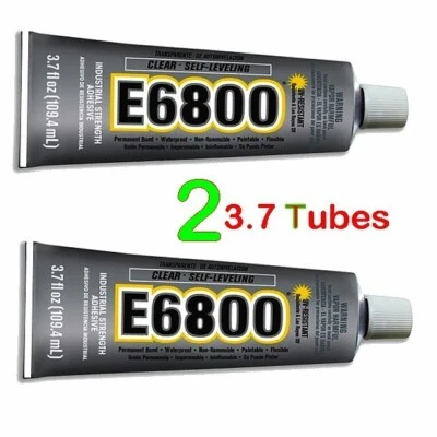ECLECTICPRODUCTS.COM Industrial Silicone Adhesive Clear 3.7 UV-Resistant ~ (2) E6800 ~ Strong Bond