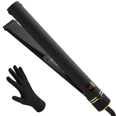 	Hot Tools Pro Artist Black Gold Evolve Ionic Salon Hair Flat Iron | Long-Las... - Image 1 of 4
