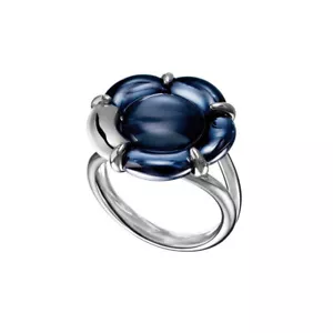 Baccarat Women's B Flower Silver Crystal Ring 2806559 - Picture 1 of 1