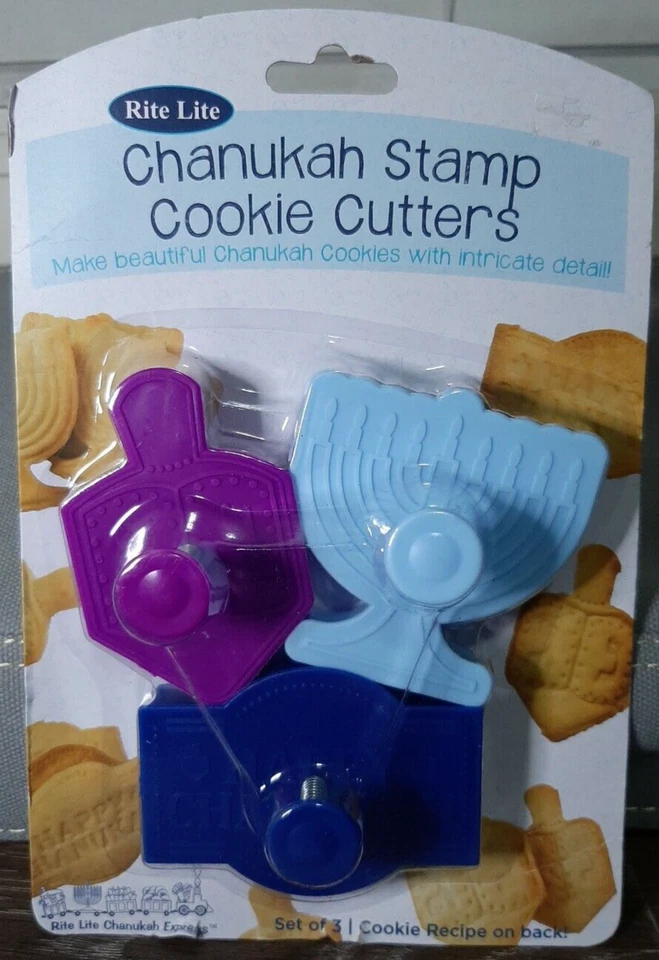 "Cortadores de galletas Rite Lite Janucá sello 8,75"" juego de 3 formas diferentes - ENVÍO 24H Foto 1 de 4