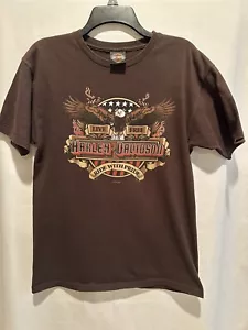 Harley Davidson 2012 T Shirt Men’s Medium Boerne Texas Live Free Ride With Pride - Picture 1 of 9