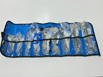 NOS Armstrong USA 10pc Short Metric 8mm-19mm Combination Chrome Wrench Set 12 PT - Image 1 of 4