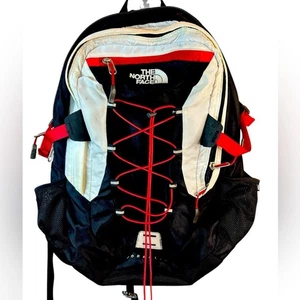 RARE The North Face Borealis Sporty Black, Red & White Backpack - Picture 1 of 6