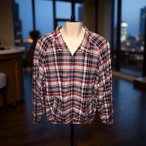 NWT Lightweight Plaid Pendleton Cotton Jacket Size Large - Picture 1 of 7