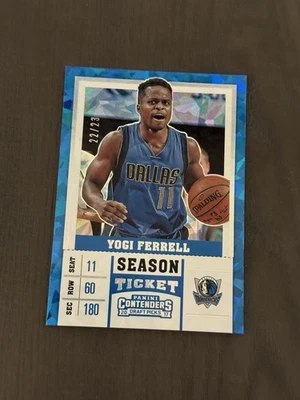 2017 Contenders Draft Picks Season Variation Cracked Ice Ticket /23 YOGI FERRELL - Image 1 of 2