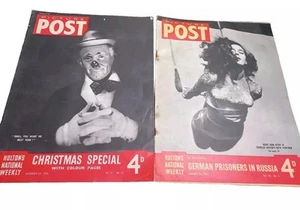 2 Vintage Picture Post Magazines 1943 German Prisoners And Christmas Special   - Picture 1 of 17