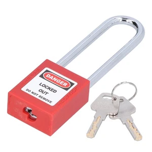 Industrial Safety Padlock 3in Steel Beam Corrosion Resistant Engineering Isol CB - Afbeelding 1 van 22