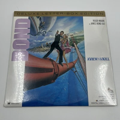 New Sealed “A VIEW TO A KILL” 2 Disc Deluxe Letterbox Ed LaserDisc James Bond - Image 1 of 4