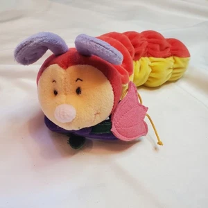Peluche vintage bruco giocattolo peluche antenne accento fiore - Foto 1 di 5