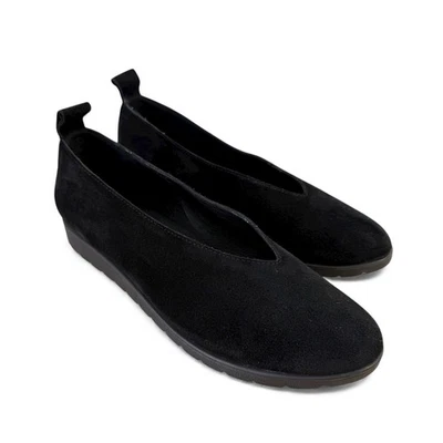 Eileen Fisher юмор замшевый на танкетке плоский черный размер 9 - Изображение 1 из 4