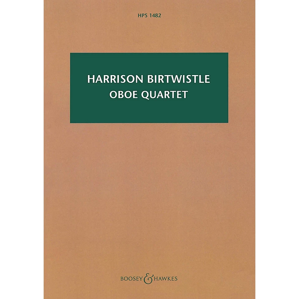 Гобой квартет партитуры/книги серии в мягкой обложке написано Харрисоном Биртвистлом - Изображение 1 из 1