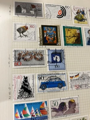 102 GERMANY VINTAGE STAMPS USED 1980 ARCHITECTURE BUNDLE GERMAN collectable  — 第 1/4 张图片