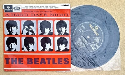 BEATLES " A HARD DAY'S NIGHT ( SONGS FROM THE ALBUM ) " SUPERB RARE ORIG UK EP - Image 1 of 4