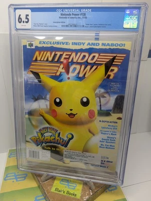 NINTENDO POWER #138 CGC-Grade 6.5 [Nov 2000] 3rd Highest of 6 in Census POKEMON - Image 1 of 4