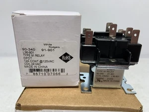 Relé White Rodgers 91-901 DPDT 24VAC 12A 125VAC - Imagen 1 de 7