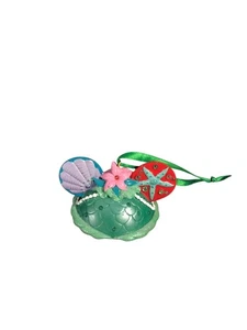 Disney Parks Little Mermaid Ariel Mickey Ear Hat Christmas Ornament - Picture 1 of 6