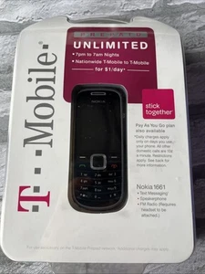 2009 T Mobile Nokia 1661 Cellphone New In Box for Collectors 0204-02M - Picture 1 of 2