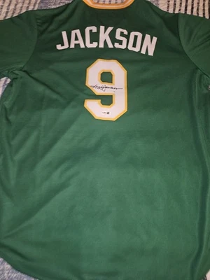 Reggie Jackson Signed Autograph Oakland A's Nike Jersey W/COA - Image 1 of 4