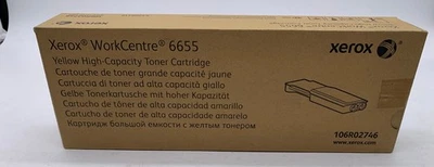 Genuine Xerox 106R02746 (WC6655) Yellow High Capacity Toner Cartridge, OEM - Image 1 of 2