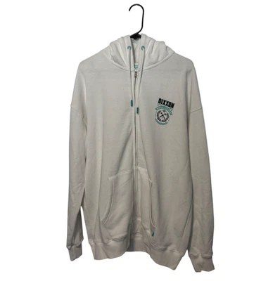 Sudadera con Capucha Dixxon Flannel Co Para Hombre Grande Blanca Azul Tiffany Sudadera Cremallera Completa Soldadura Foto 1 de 4