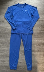 Patagonia Boys Size Large 12 Set Capilene Baselayer Pants Shirt Blue SEE PHOTO - Picture 1 of 5