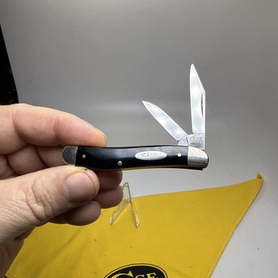 Cuchillo de cacahuete vintage probado 1920-1940 asas negras lisas Foto 1 de 4