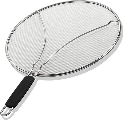 Splatter Screen for Frying Pan - 13 Inch Stainless Steel Grease Splatter Guar... - Image 1 of 4