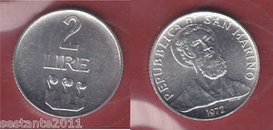 S52, SAN MARINO 2 LIRE 1972 DA SERIE DIVISIONALE KM 15, FDC / UNC - Picture 1 of 1